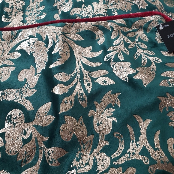 4 Robert Stanley Green Damask Placemats - Picture 6 of 9